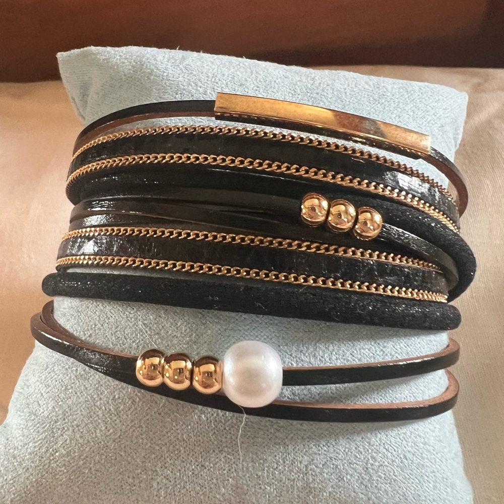 Double Wrap Vegan Leather Wrap